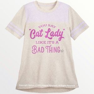 NWOT Disney Parks Aristocats Cat Lady tee - Womens Large